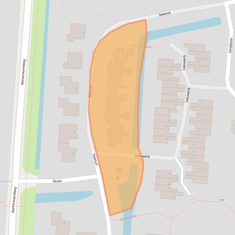 Kaart van postcodegebied 1606CB.