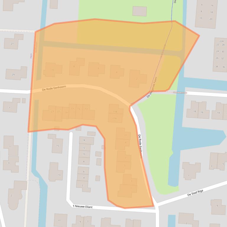 Kaart van postcodegebied 1606DA.