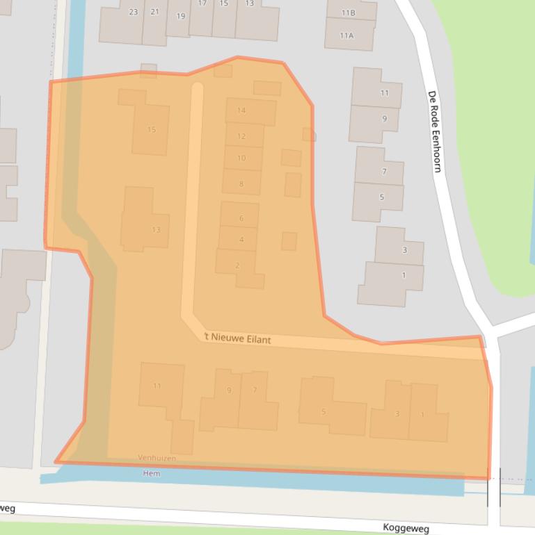 Kaart van postcodegebied 1606DB.