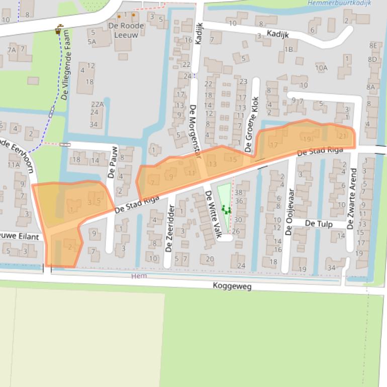 Kaart van postcodegebied 1606DC.