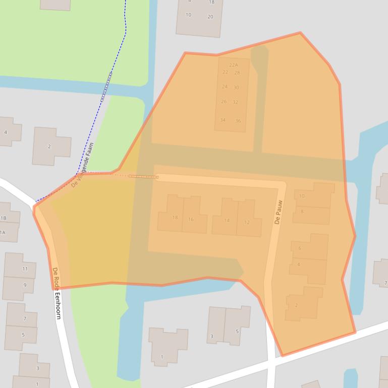 Kaart van postcodegebied 1606DE.