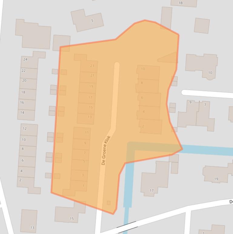 Kaart van postcodegebied 1606DK.