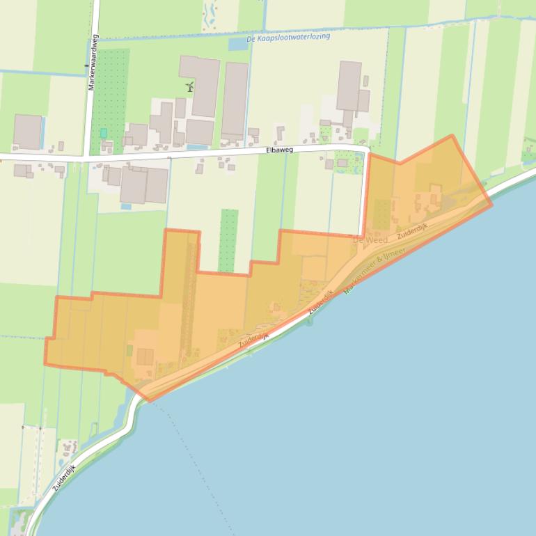 Kaart van postcodegebied 1606MG.