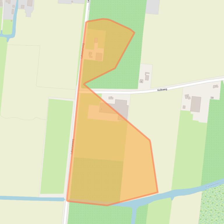 Kaart van postcodegebied 1606MH.