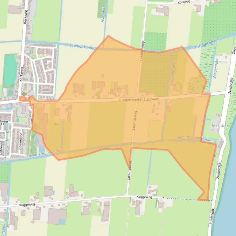 Kaart van postcodegebied 1606MK.