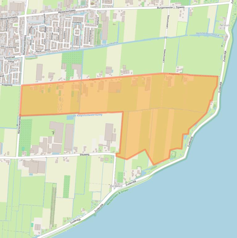 Kaart van postcodegebied 1606ML.