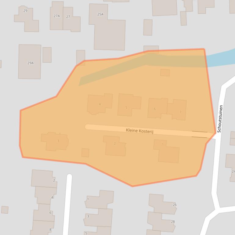 Kaart van postcodegebied 1606NP.