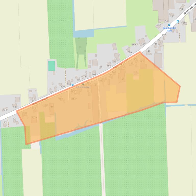 Kaart van postcodegebied 1607CG.