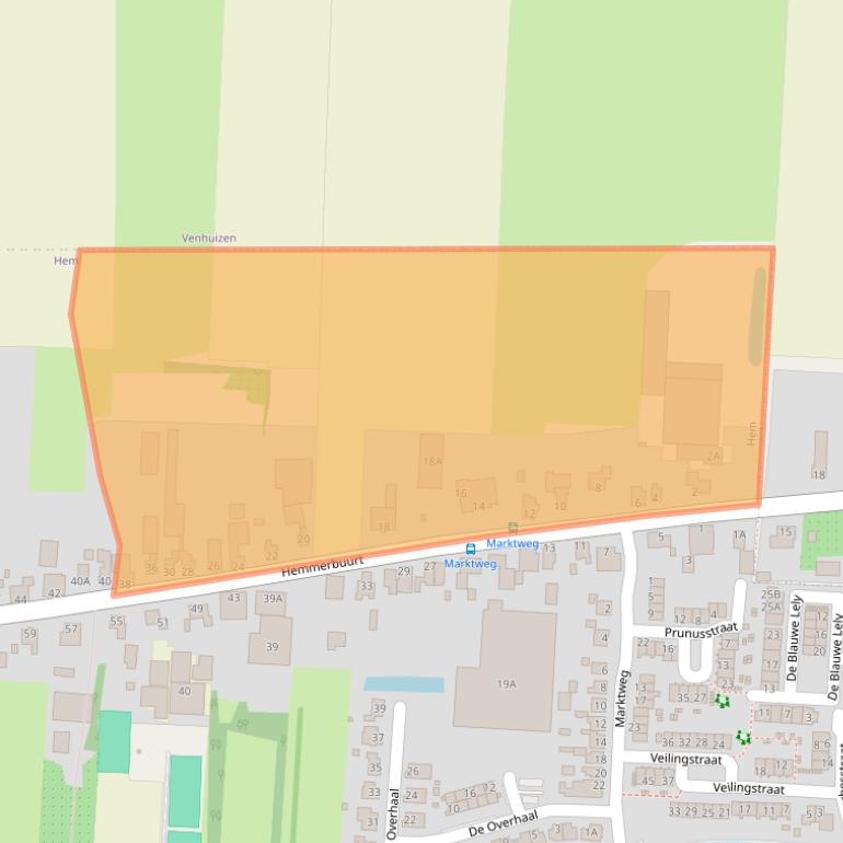 Kaart van postcodegebied 1607CJ.