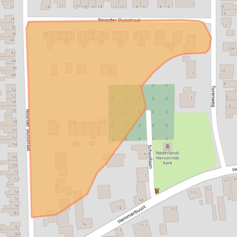 Kaart van postcodegebied 1607CR.