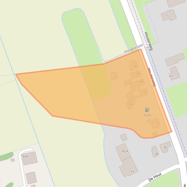 Kaart van postcodegebied 1607HE.