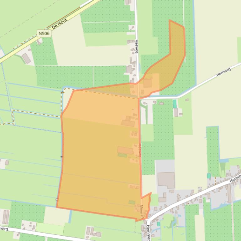 Kaart van postcodegebied 1607HM.