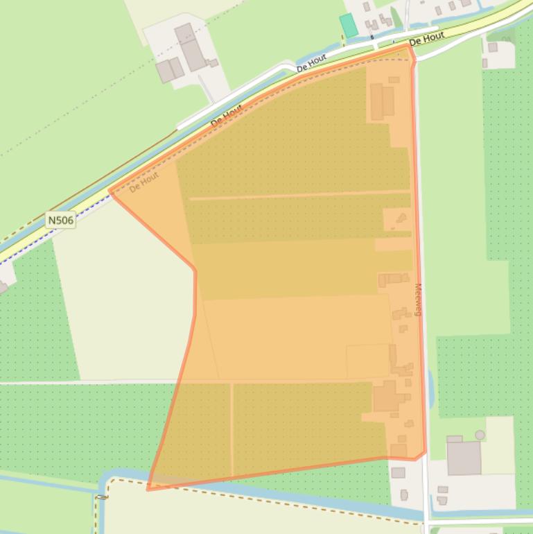 Kaart van postcodegebied 1607HN.