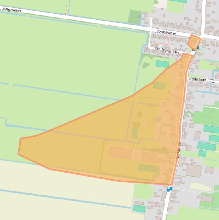 Kaart van postcodegebied 1608EM.