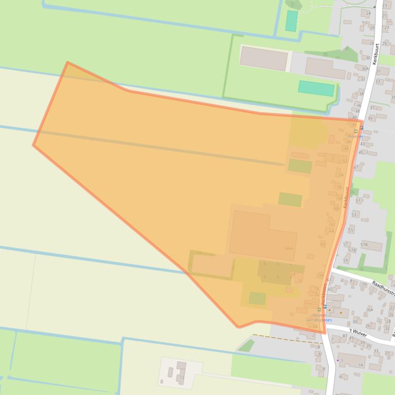 Kaart van postcodegebied 1608EN.