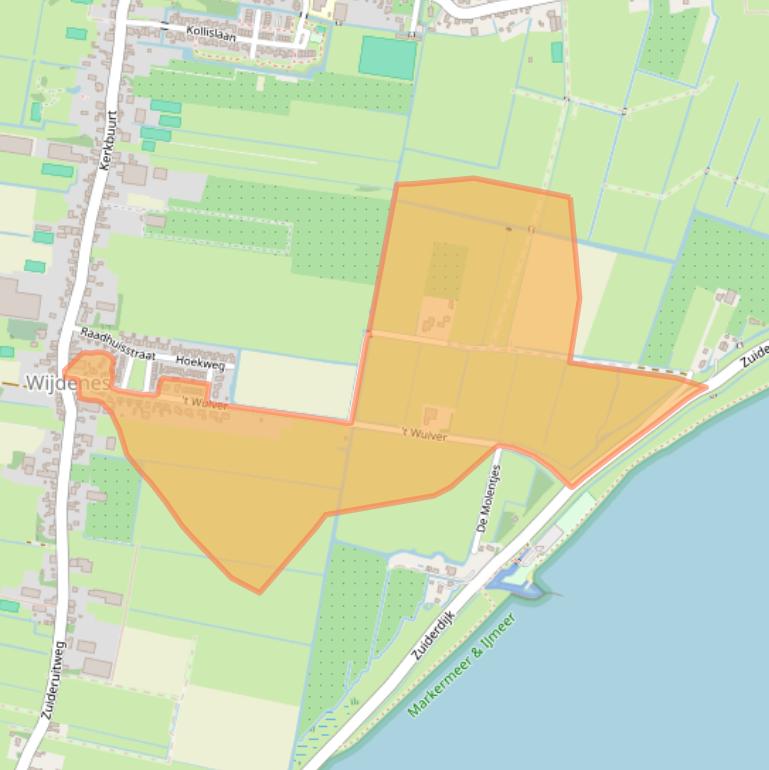 Kaart van postcodegebied 1608ES.