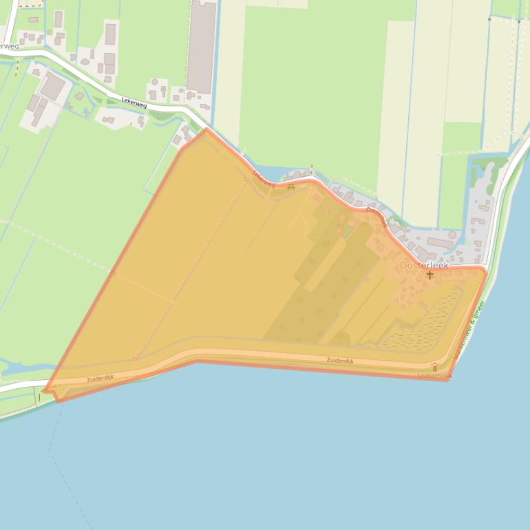 Kaart van postcodegebied 1609GA.