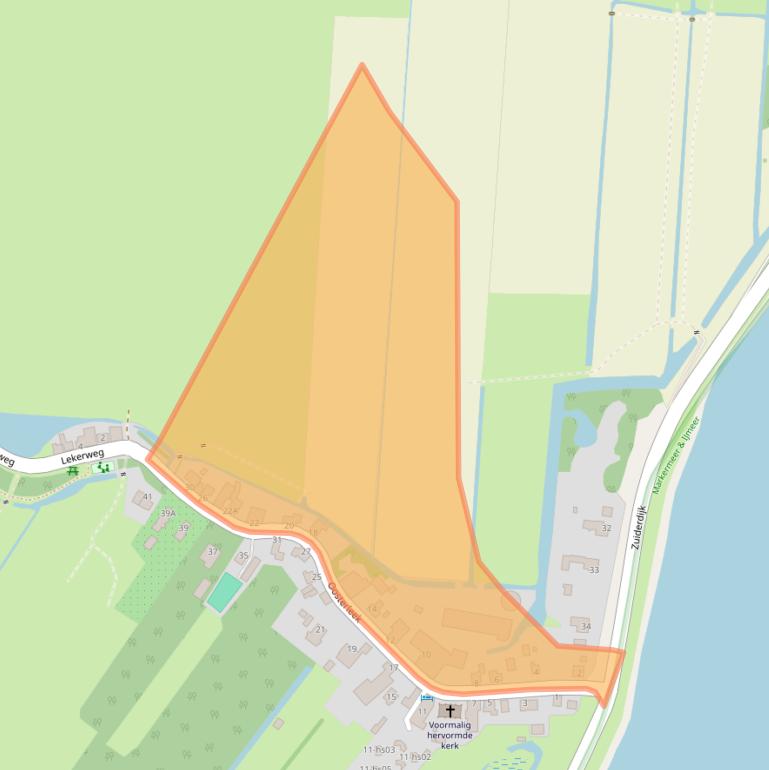 Kaart van postcodegebied 1609GB.