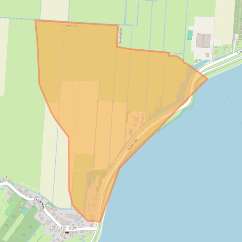 Kaart van postcodegebied 1609MT.