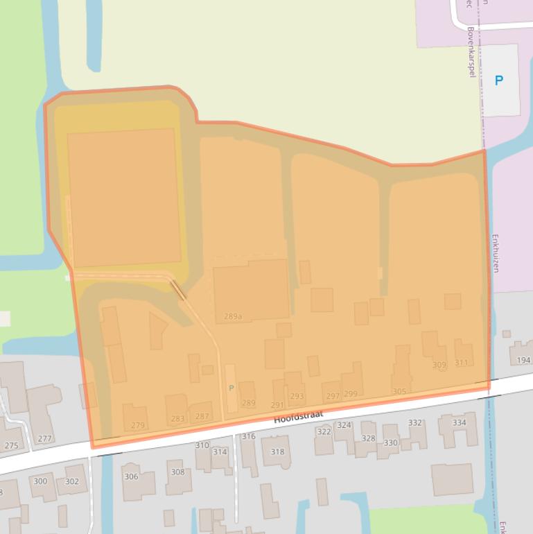 Kaart van postcodegebied 1611AH.