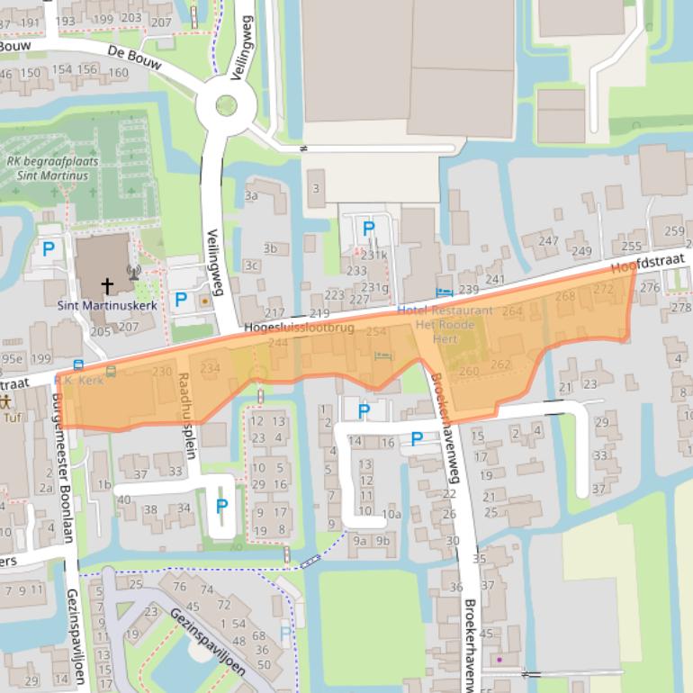 Kaart van postcodegebied 1611AN.