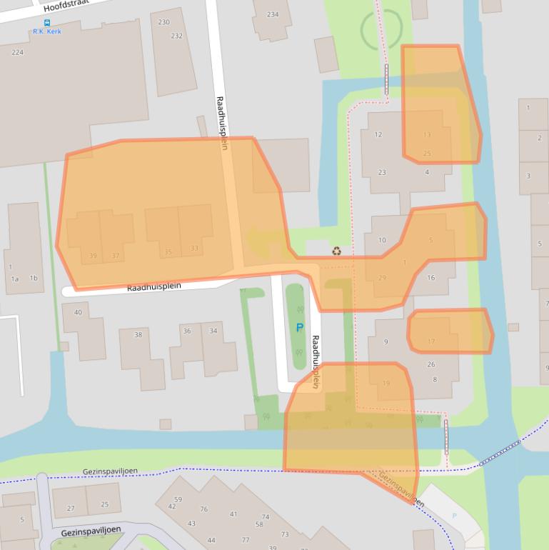 Kaart van postcodegebied 1611AR.