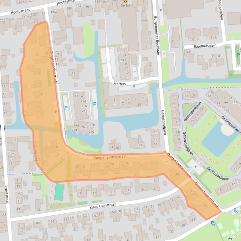 Kaart van postcodegebied 1611BG.