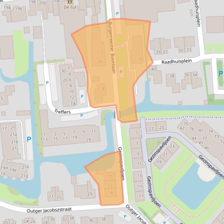 Kaart van postcodegebied 1611BH.