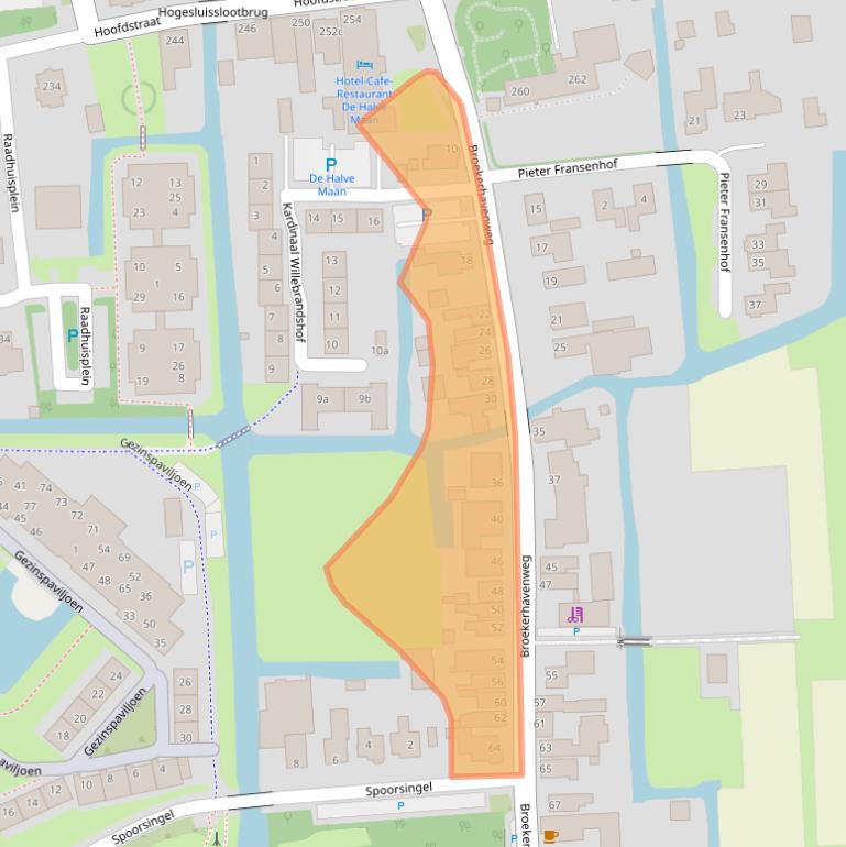 Kaart van postcodegebied 1611CG.