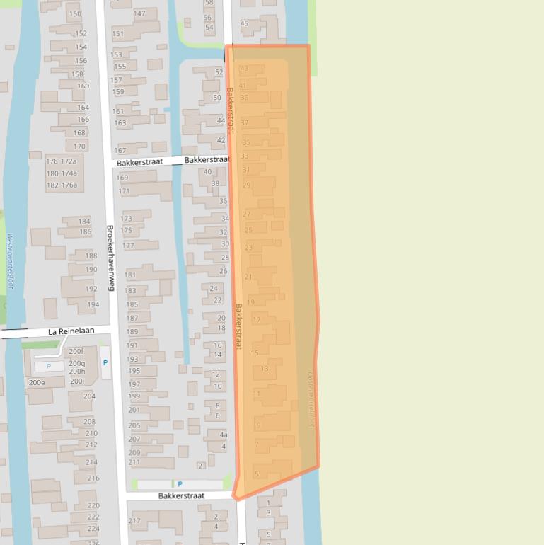 Kaart van postcodegebied 1611CS.