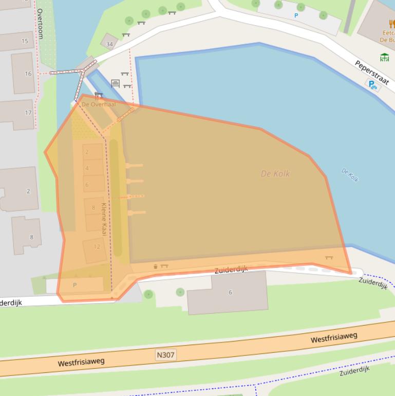 Kaart van postcodegebied 1611CX.