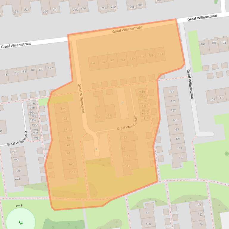 Kaart van postcodegebied 1611HD.