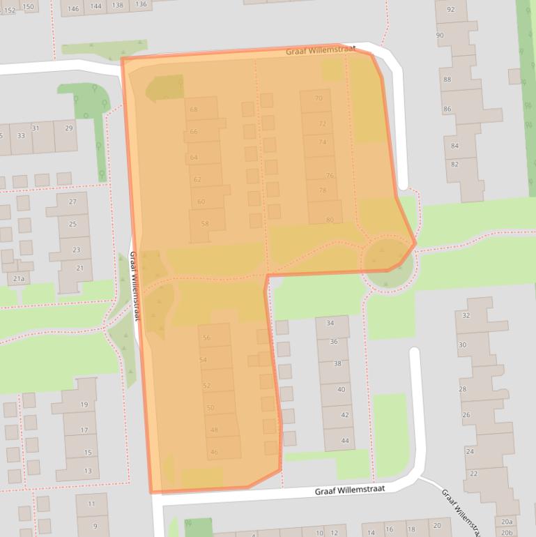 Kaart van postcodegebied 1611HK.