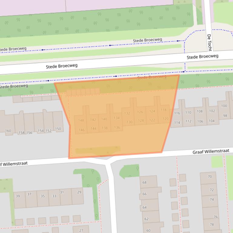 Kaart van postcodegebied 1611HM.