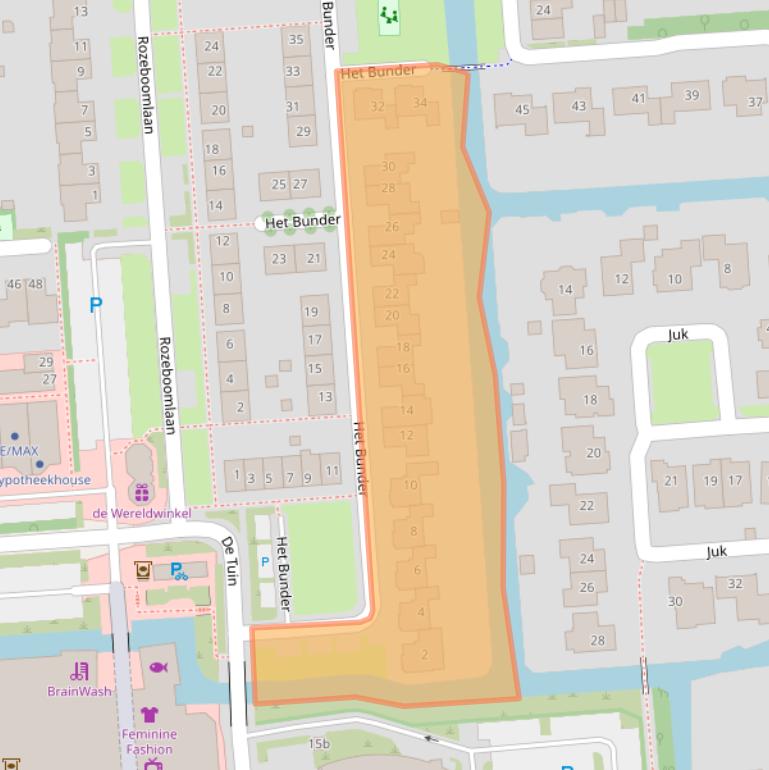 Kaart van postcodegebied 1611JC.