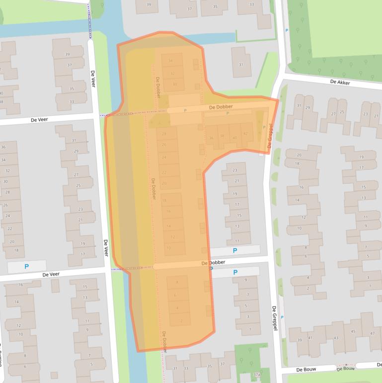 Kaart van postcodegebied 1611JR.