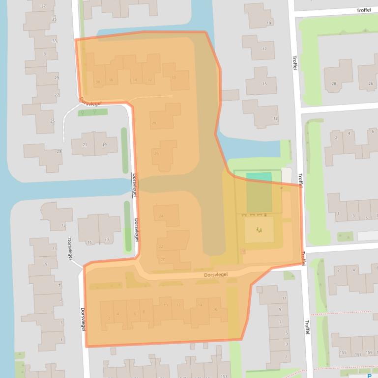 Kaart van postcodegebied 1611LE.