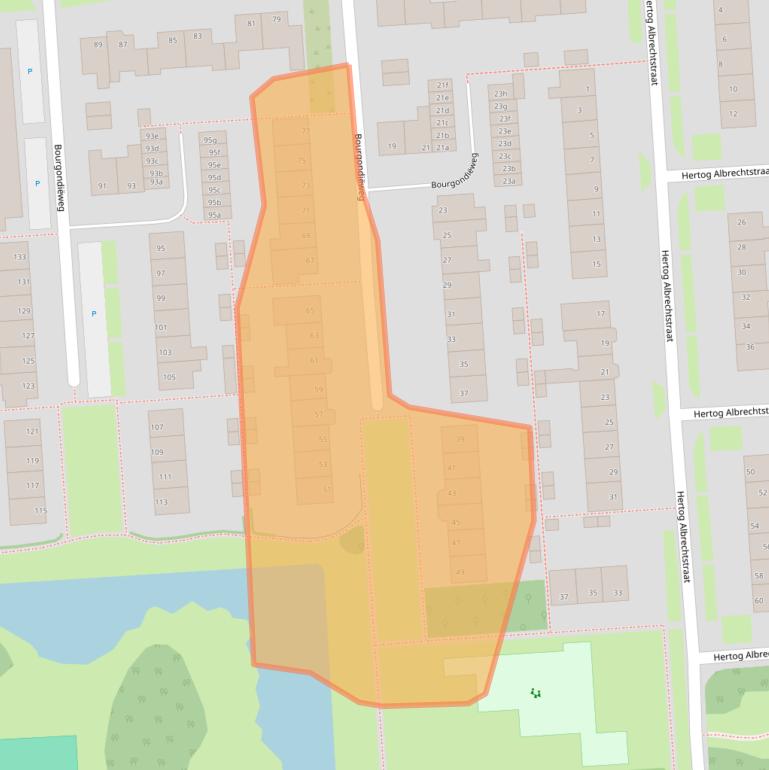 Kaart van postcodegebied 1611WC.