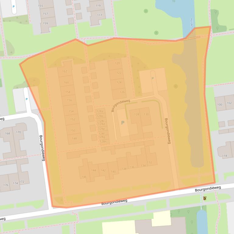 Kaart van postcodegebied 1611WN.