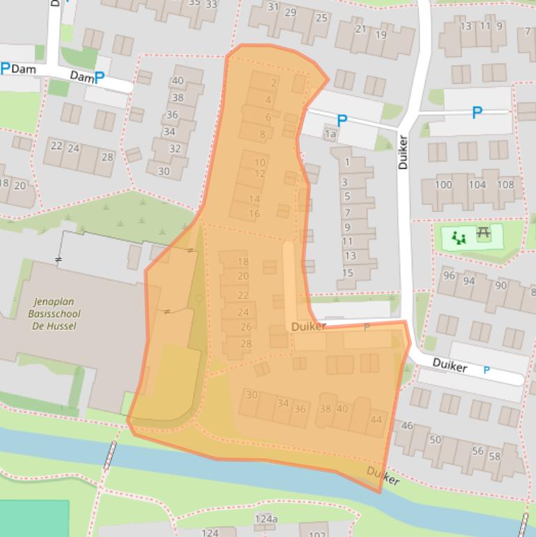 Kaart van postcodegebied 1613AG.