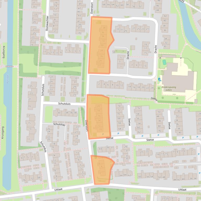 Kaart van postcodegebied 1613BD.