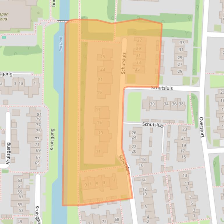 Kaart van postcodegebied 1613BR.