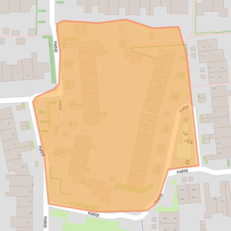 Kaart van postcodegebied 1613DM.