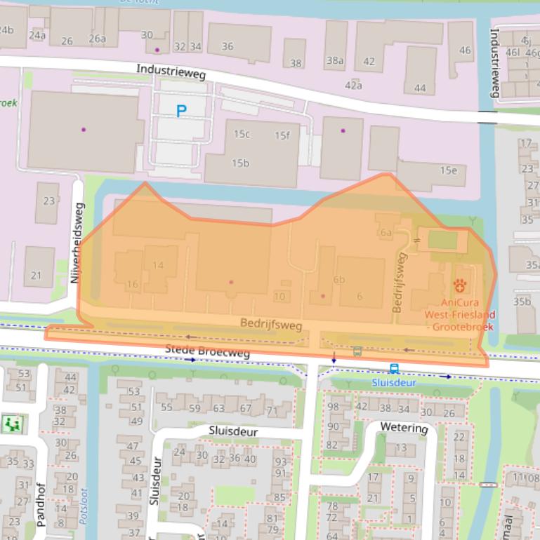 Kaart van postcodegebied 1613DX.