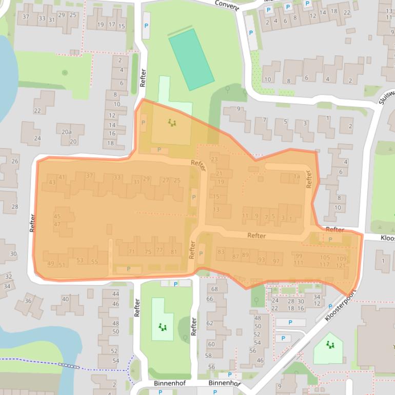 Kaart van postcodegebied 1613EP.