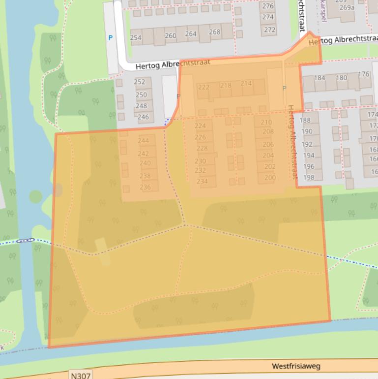 Kaart van postcodegebied 1613GT.