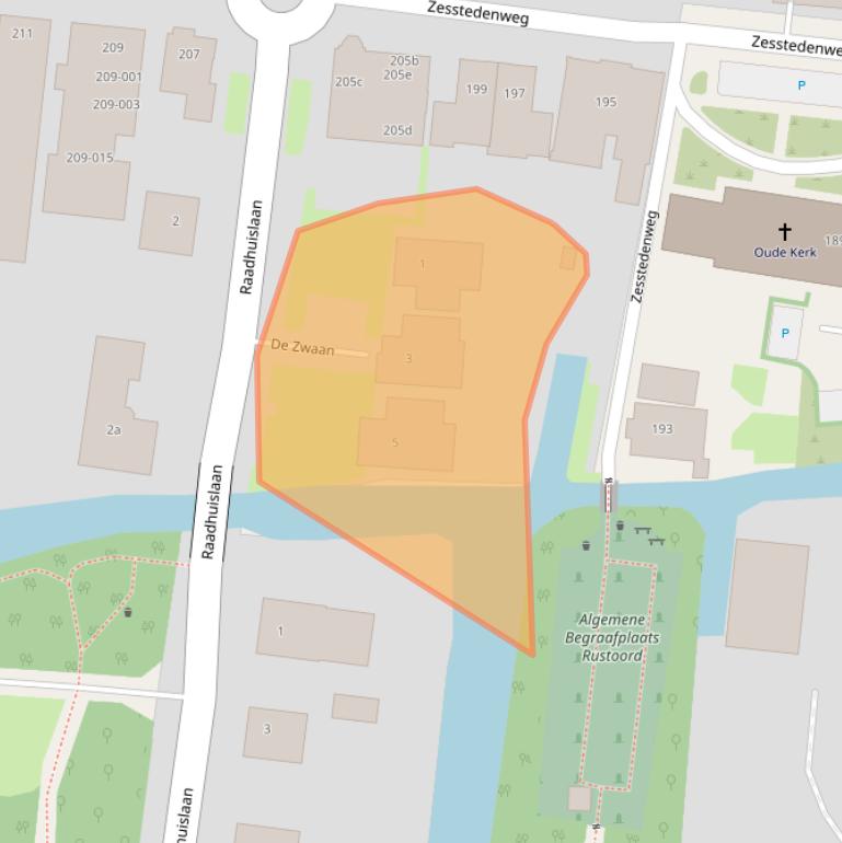 Kaart van postcodegebied 1613KM.