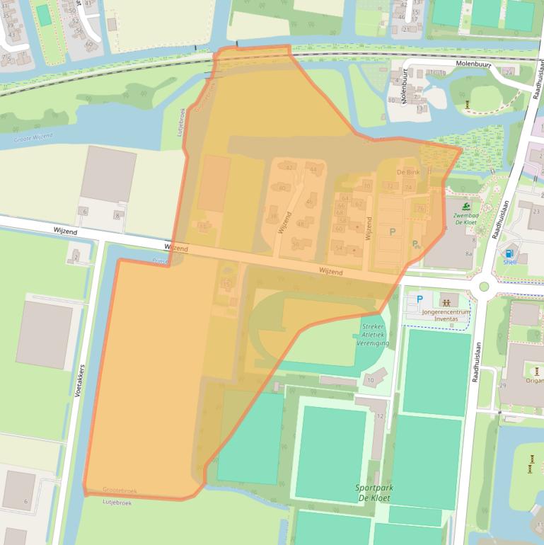Kaart van postcodegebied 1613KP.