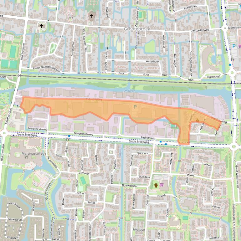 Kaart van postcodegebied 1613KT.