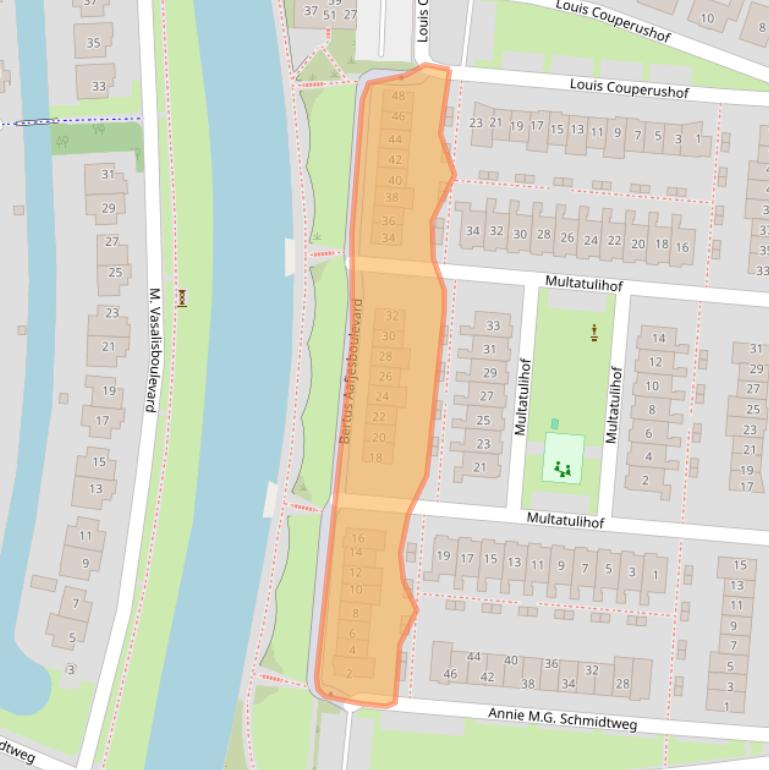 Kaart van postcodegebied 1613ML.